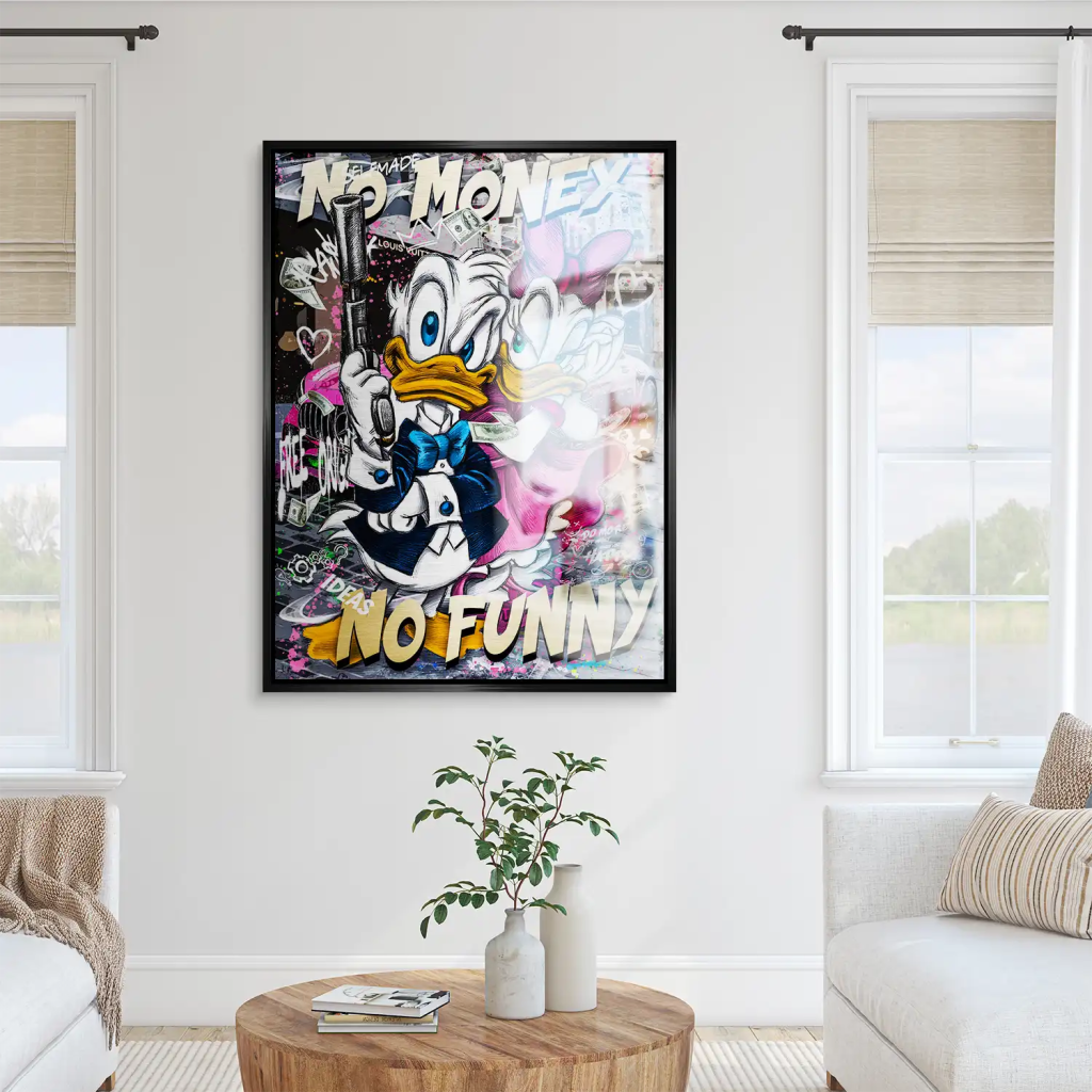 Donald No Money Aludibond Gebürstet INGALERIE