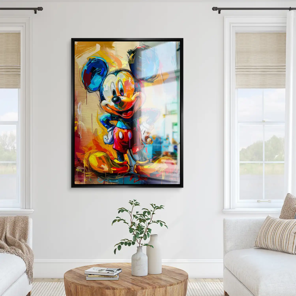 Micky Abstrakt Paint Aludibond Gebürstet INGALERIE