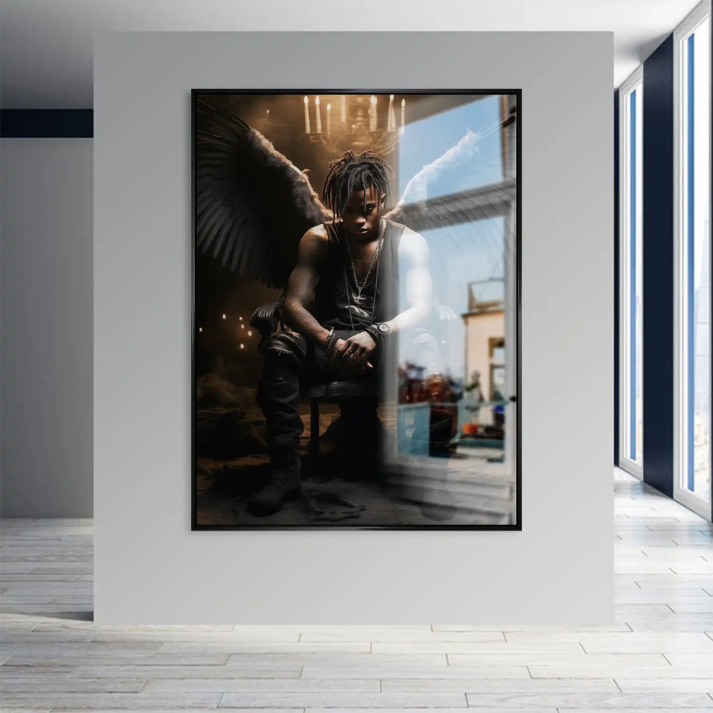 Angel-Man Aludibond gebürstet Bild INGALERIE