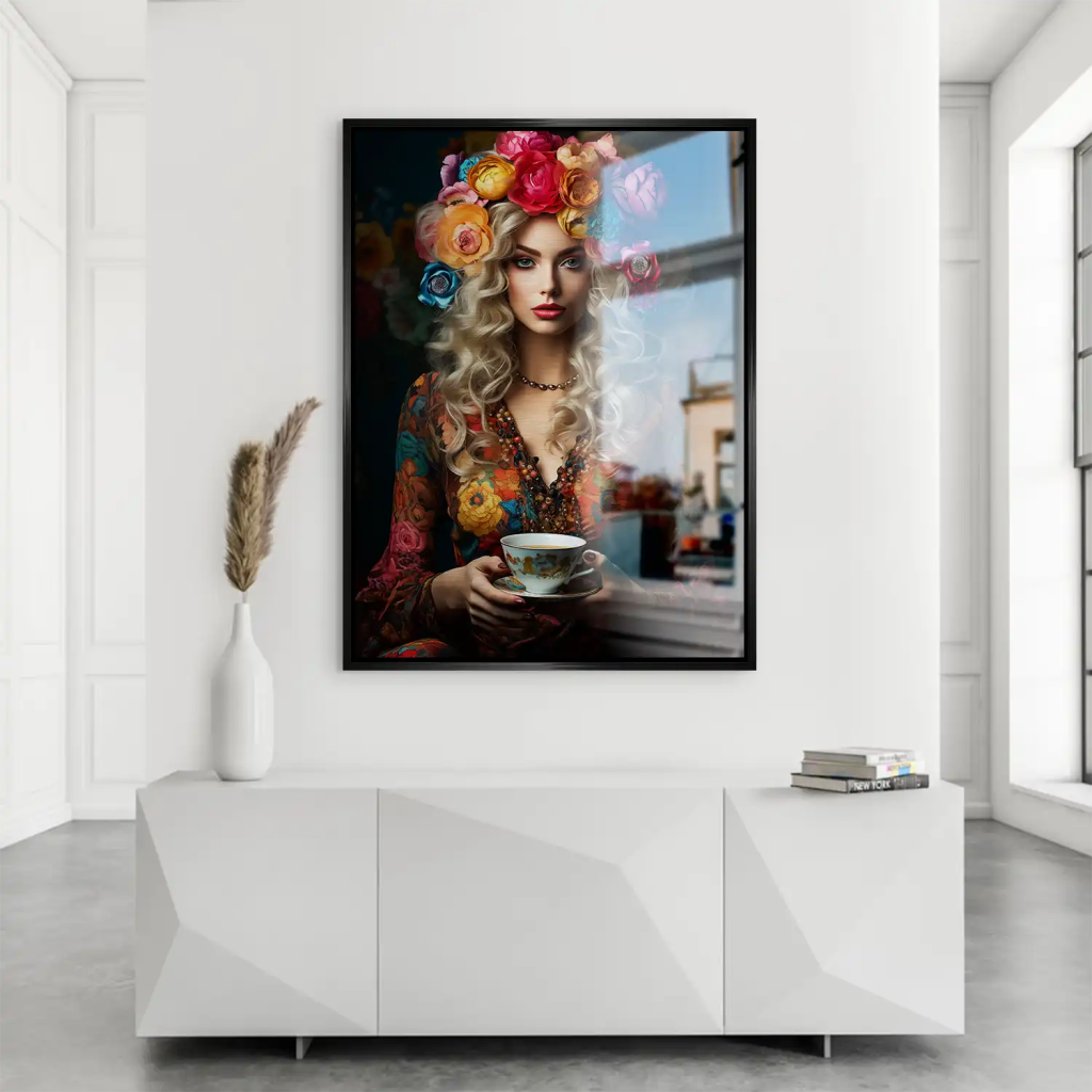 Beauty Bohemian Flower Alu Gebürstet Bild INGALERIE