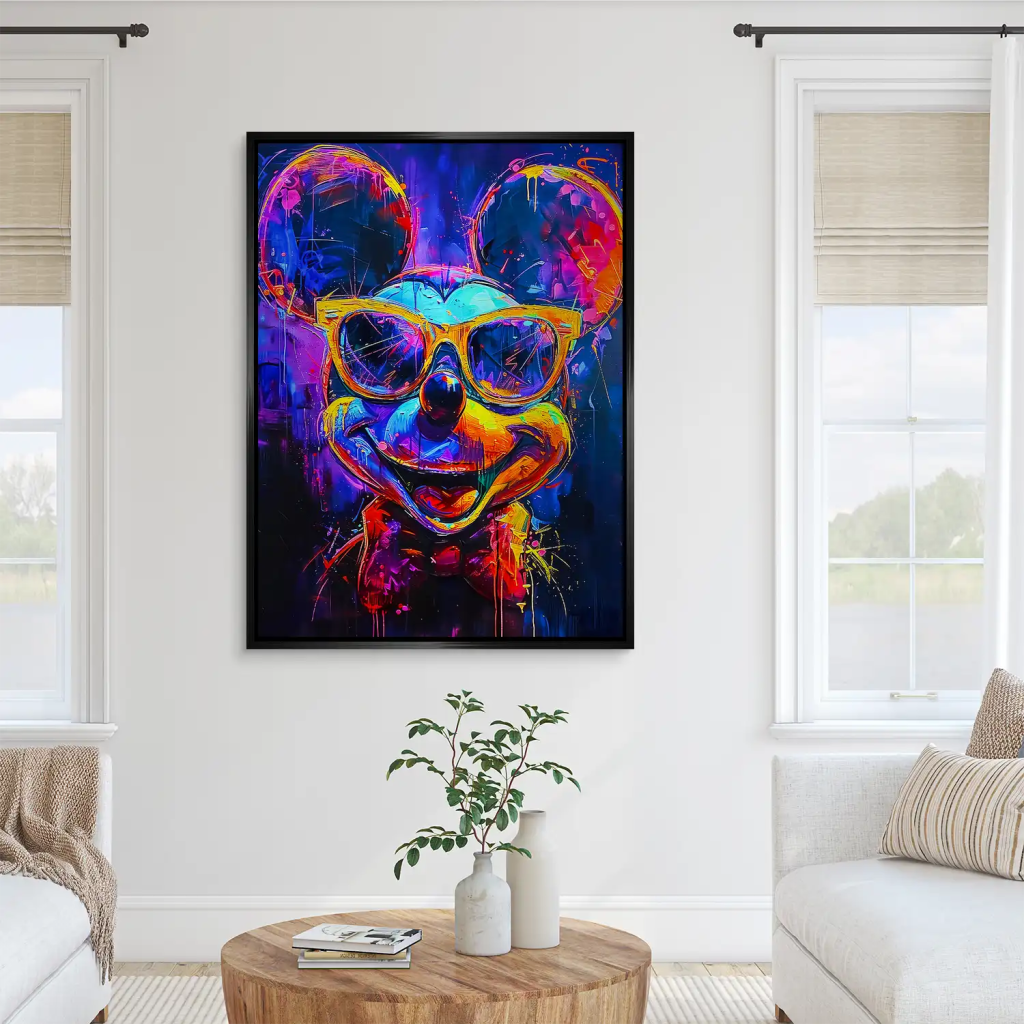 Micky Abstrakt Color Aludibond Gebürstet INGALERIE