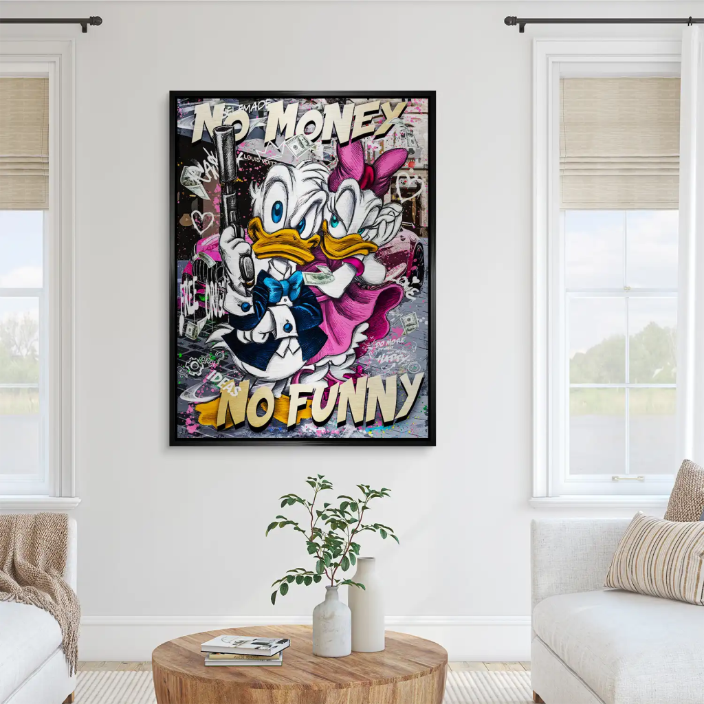 Donald No Money Aludibond Gebürstet INGALERIE