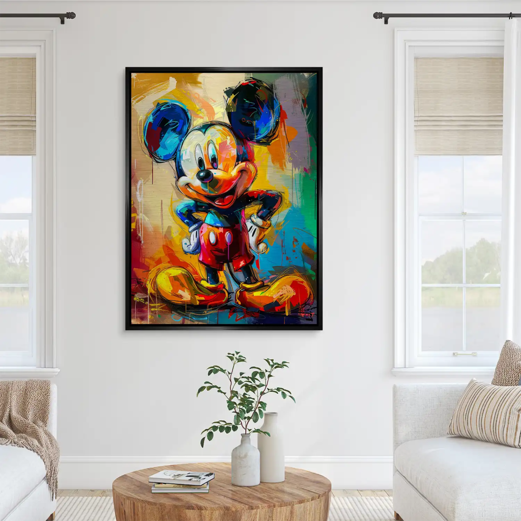 Micky Abstrakt Paint Aludibond Gebürstet INGALERIE