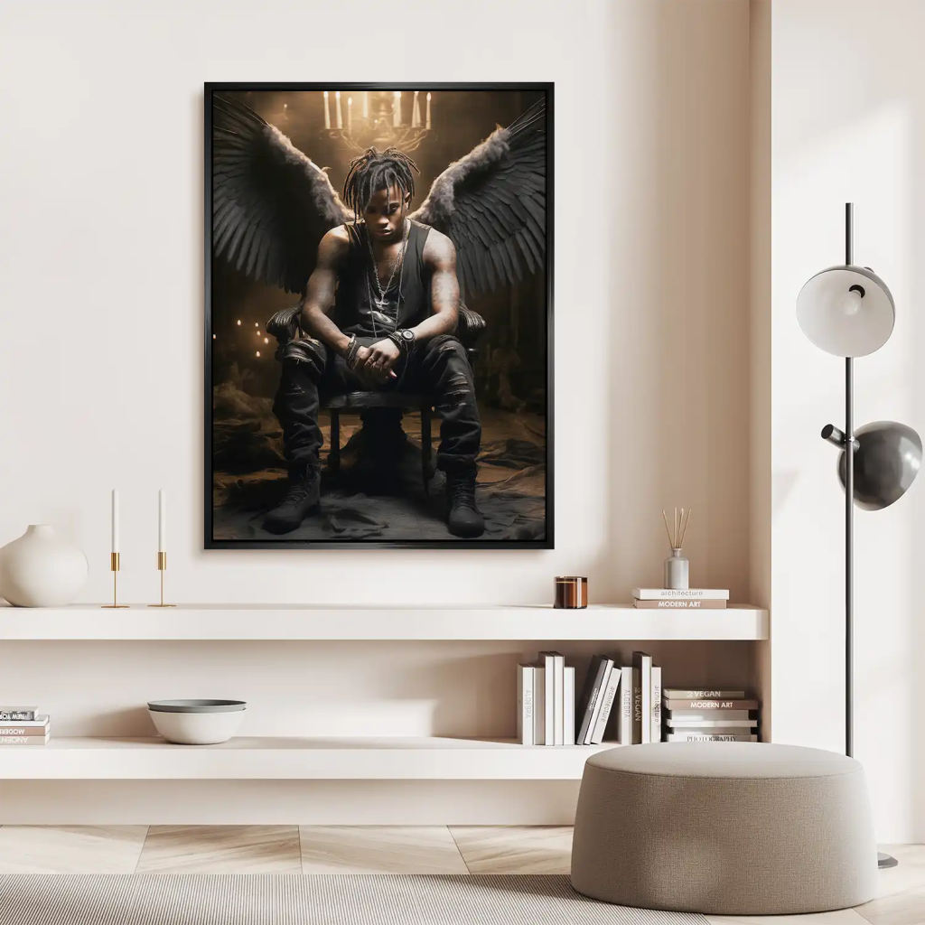 Angel-Man Aludibond gebürstet Bild INGALERIE