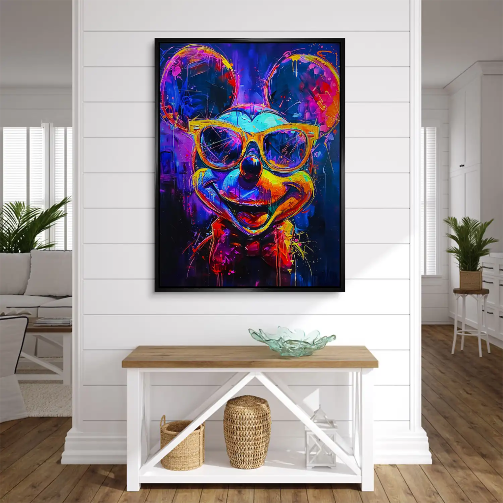 Micky Abstrakt Color Aludibond Gebürstet INGALERIE