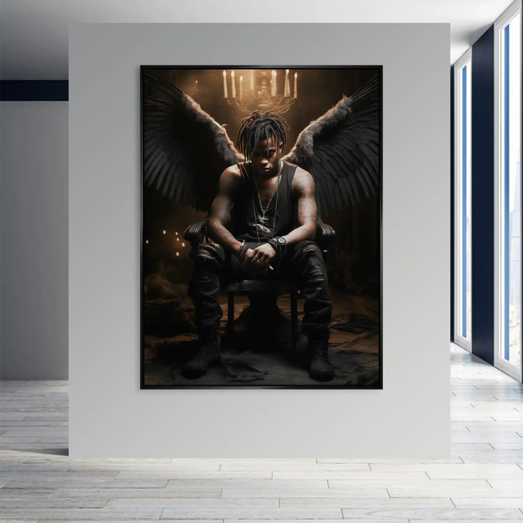 Angel-Man Aludibond gebürstet Bild INGALERIE