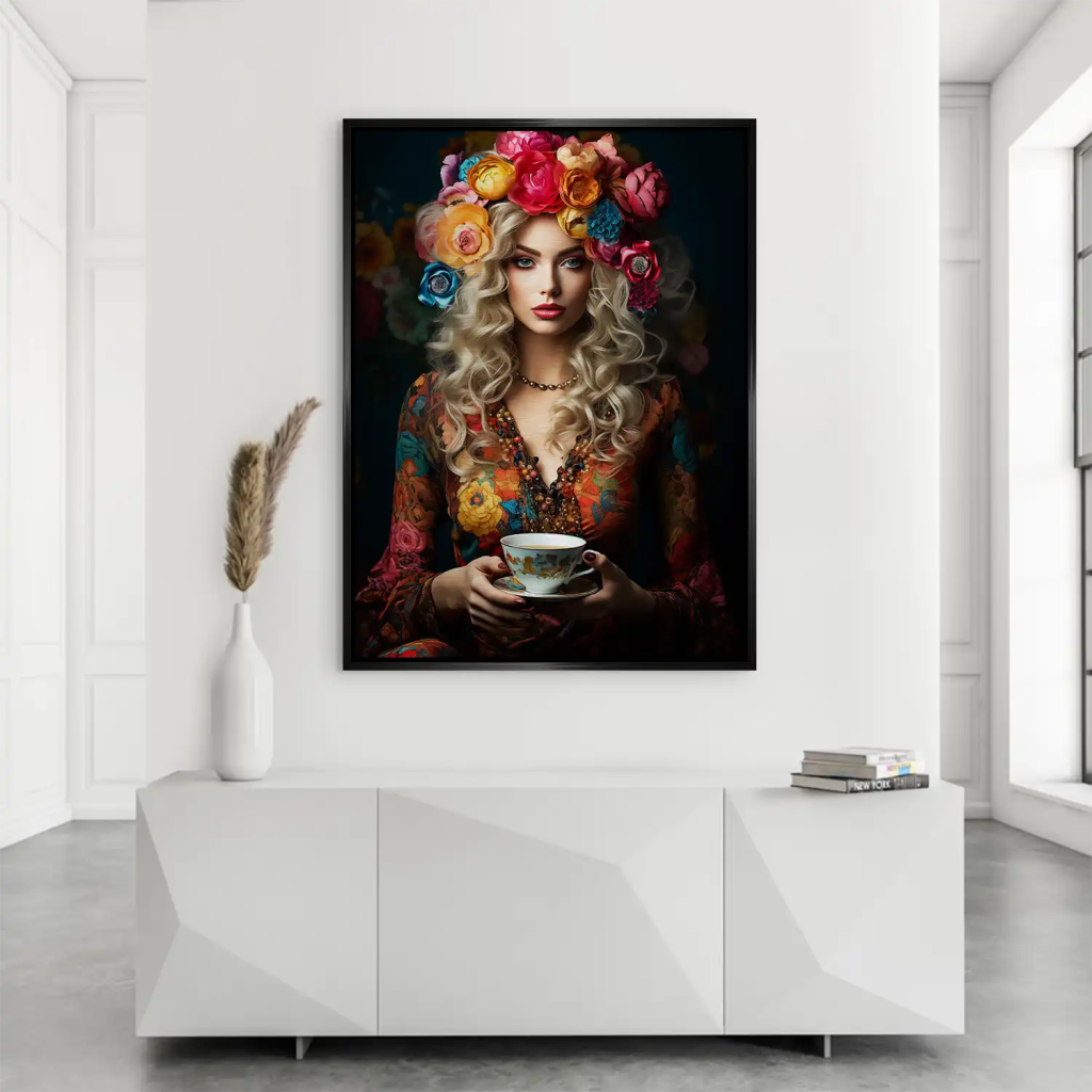 Beauty Bohemian Flower Alu Gebürstet Bild INGALERIE