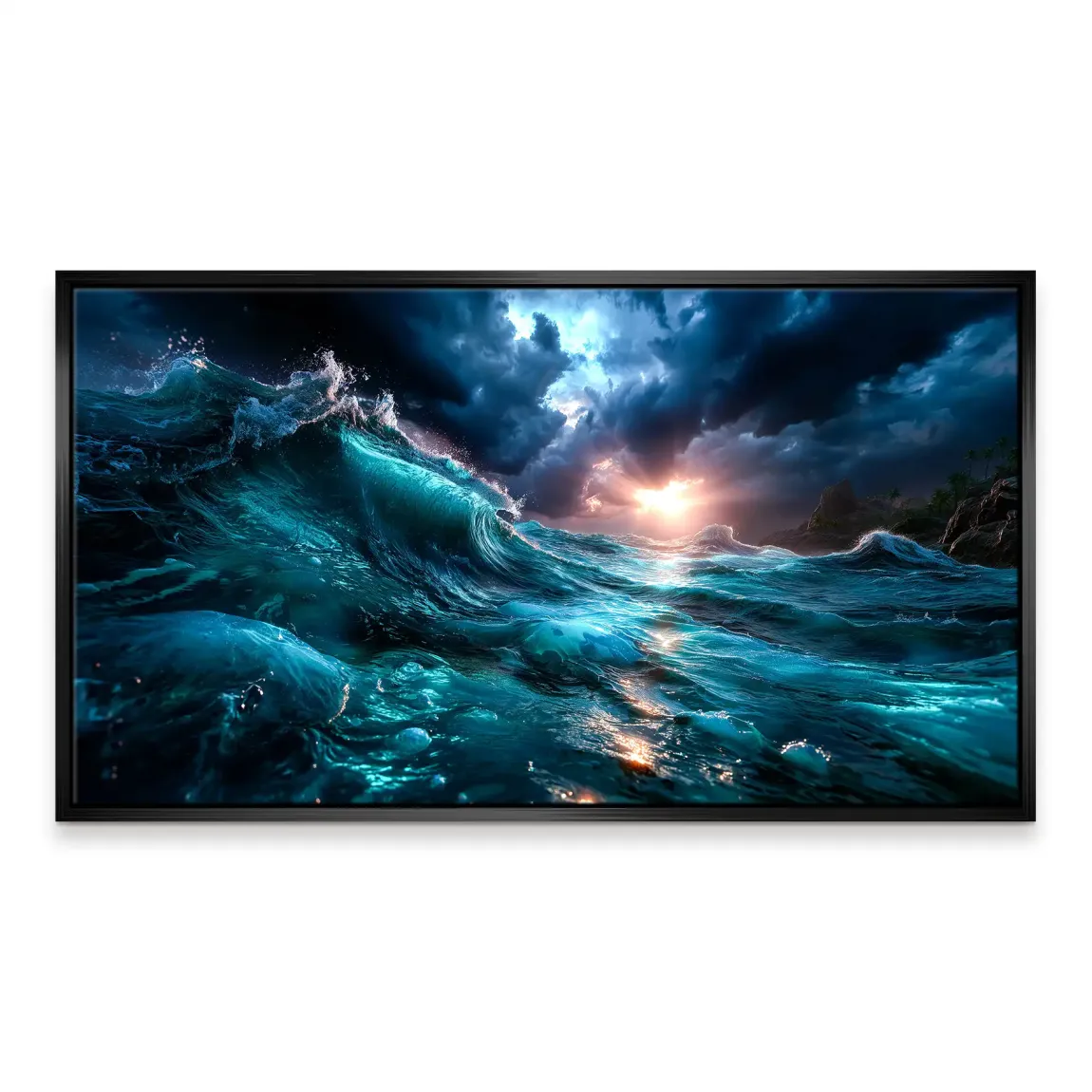 Wildes Meer Leinwand Bild