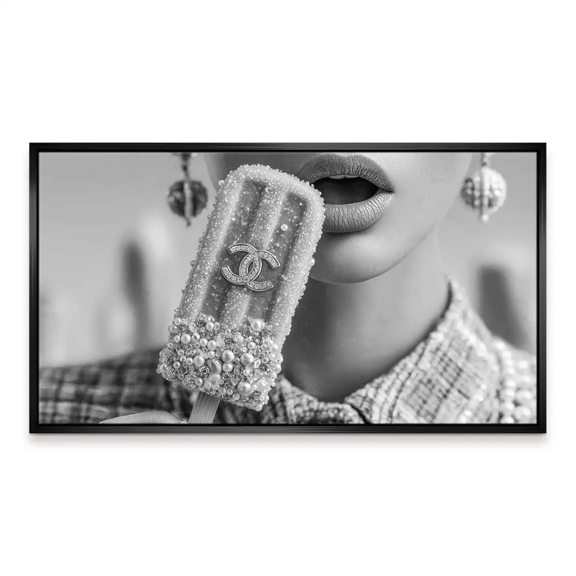 Coco Ice Art Black Edition Leinwand Bild
