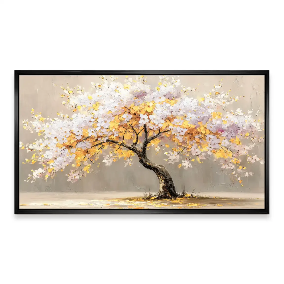 Gold Leaf Tree Art Leinwand Bild
