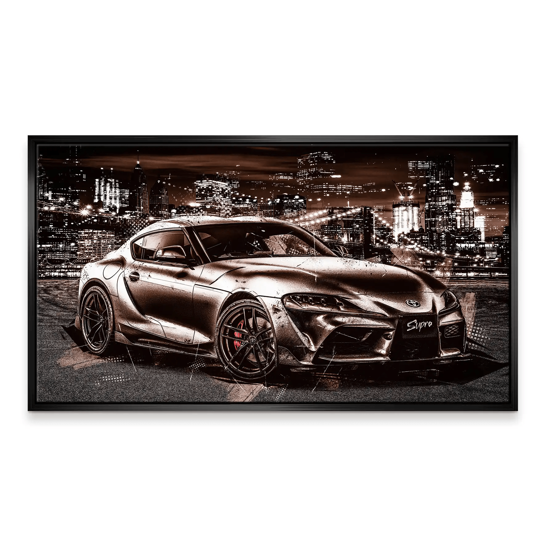 Toyota Supra City Style Leinwand Bild INGALERiE