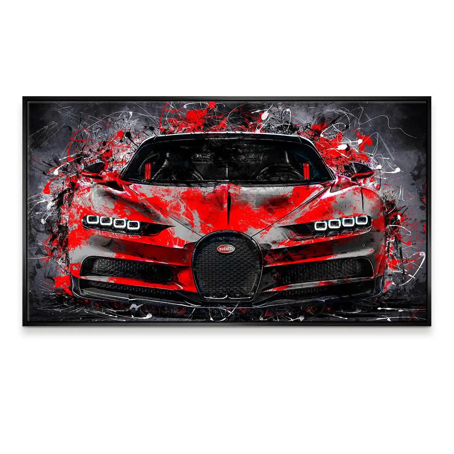 Bugatti Abstrakt Style Leinwand Bild INGALERIE