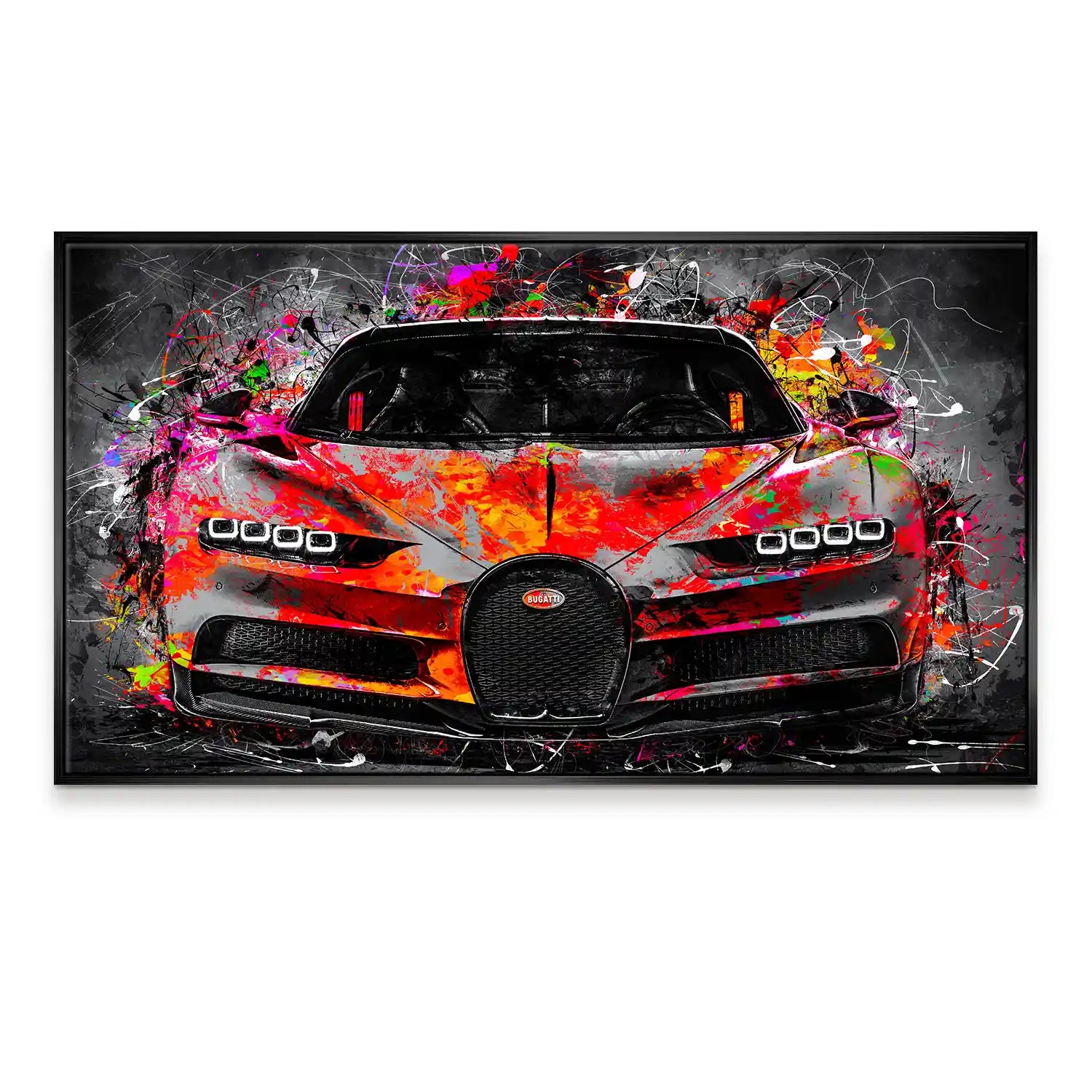 Bugatti Pop Art Style Leinwand Bild INGALERIE