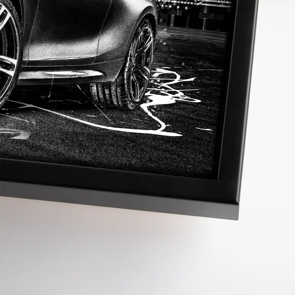 BMW M2 Black Style Leinwand Bild INGALERIE