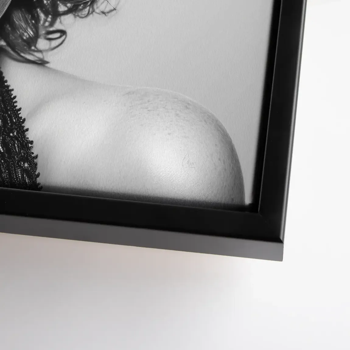 Marilyn Silent Secret Black Leinwand Bild