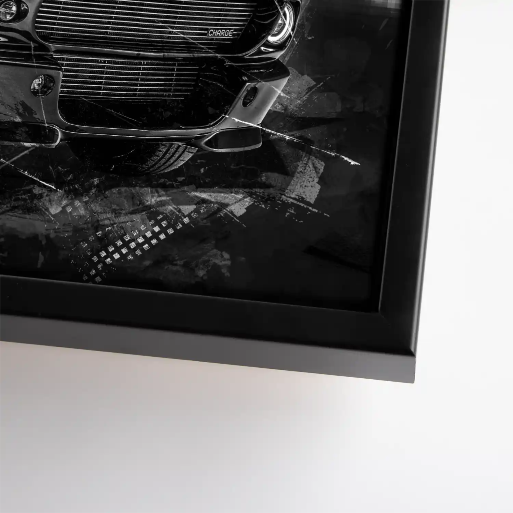 Ford Mustang Retro City Leinwand Bild INGALERIE