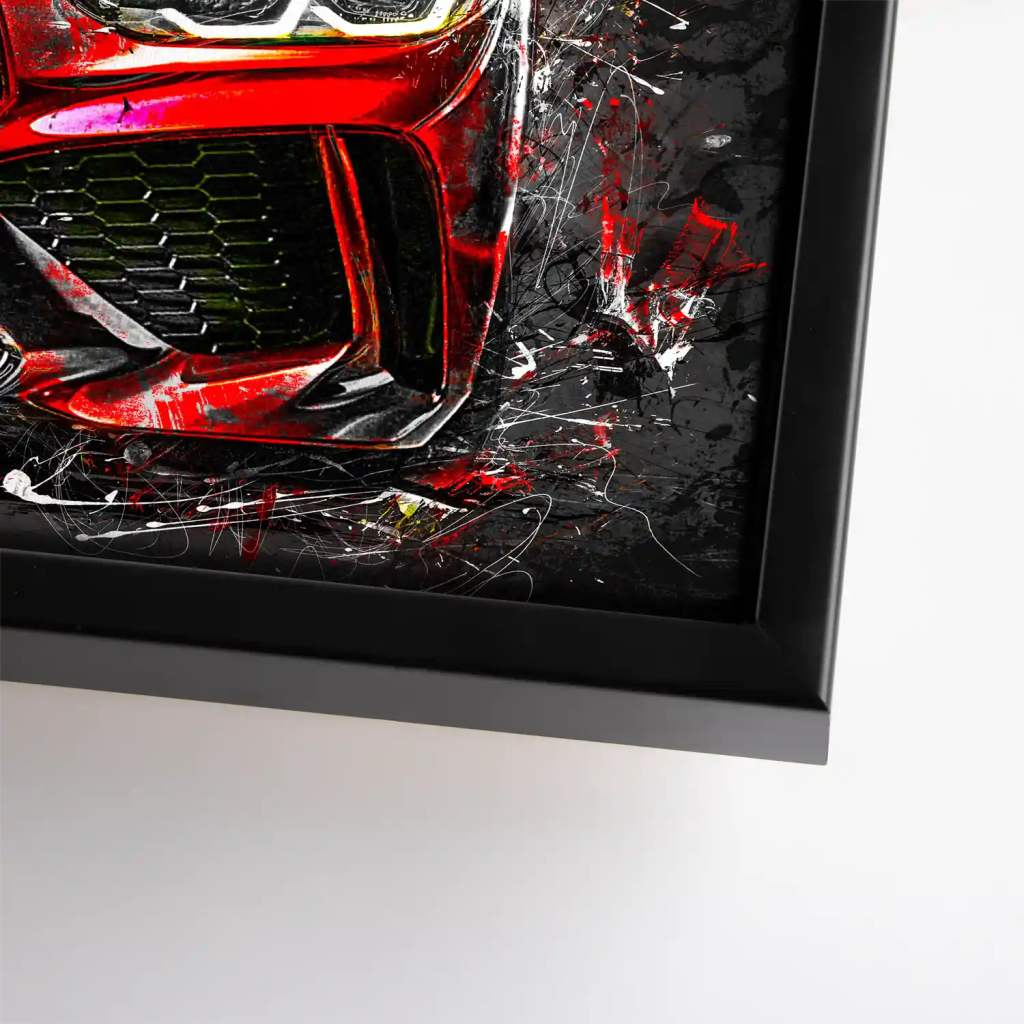 BMW M4 Abstrakt Style Leinwand Bild INGALERIE