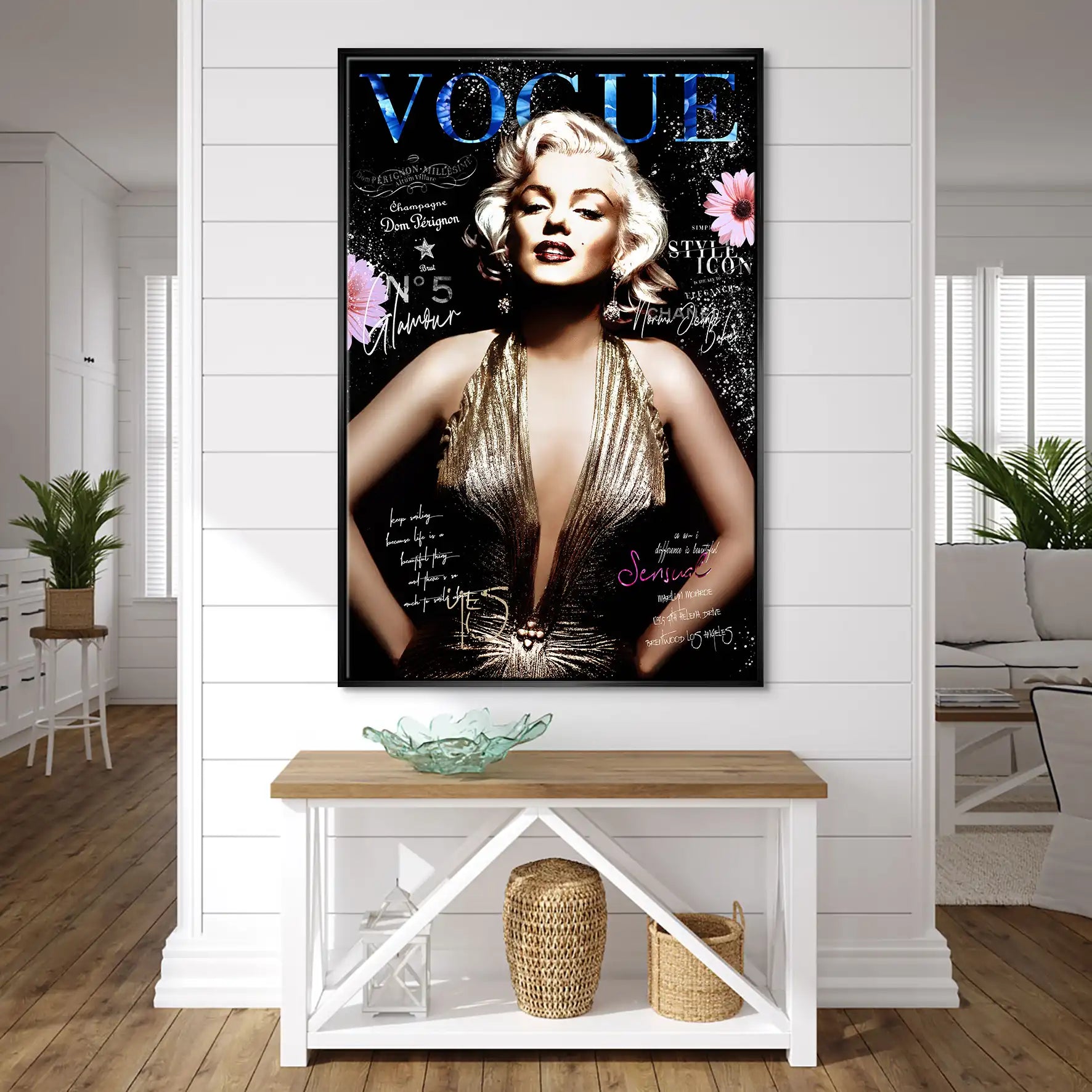 Marilyn Glamour Leinwand Bild INGALERIE