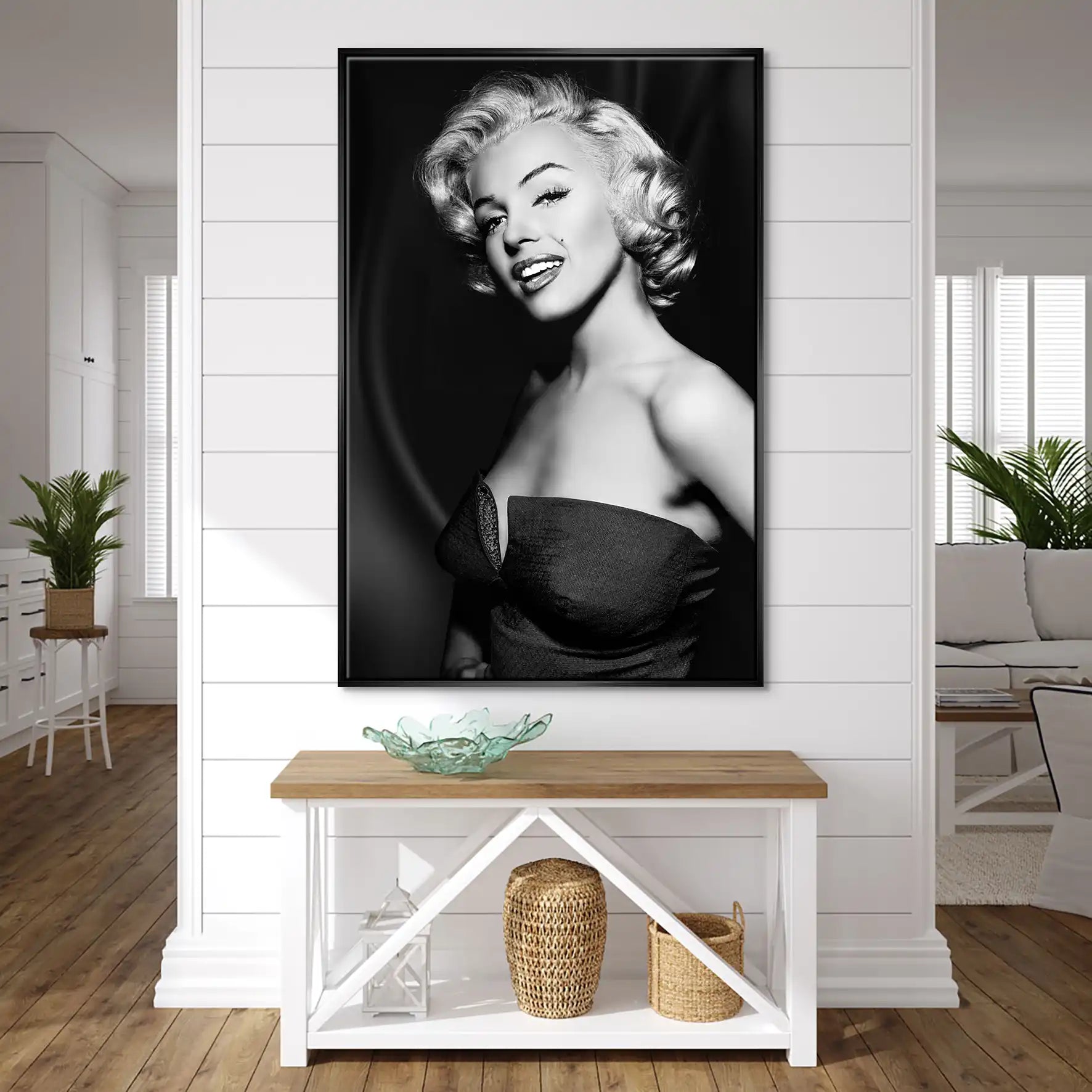Marilyn Black and White Leinwand Bild INGALERIE