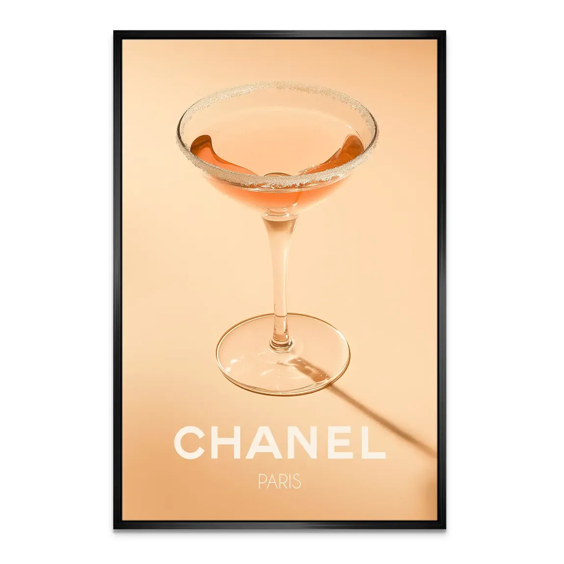 Chanel Glam Cocktail Leinwand Bild