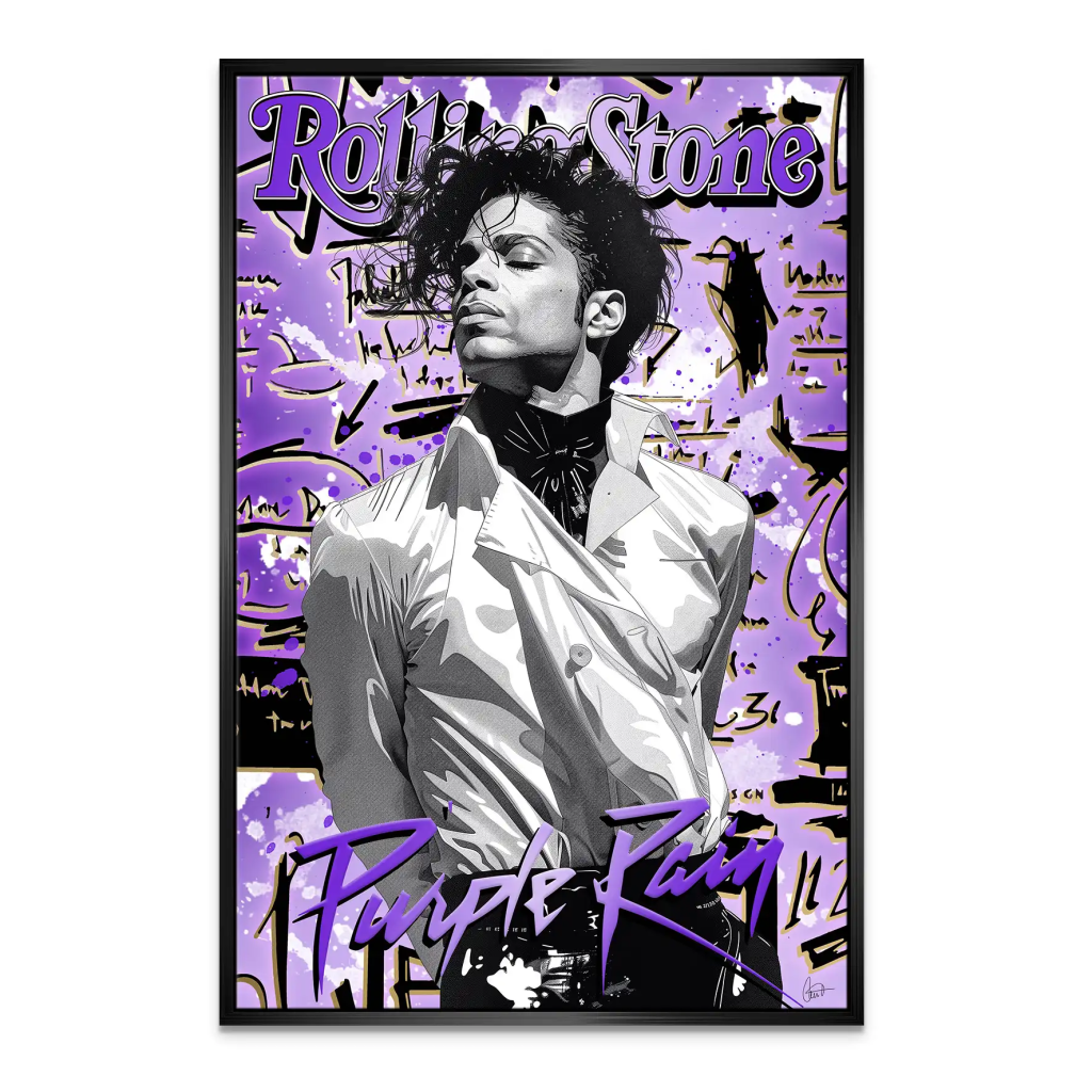 Purple Rain Leinwand Bild INGALERIE