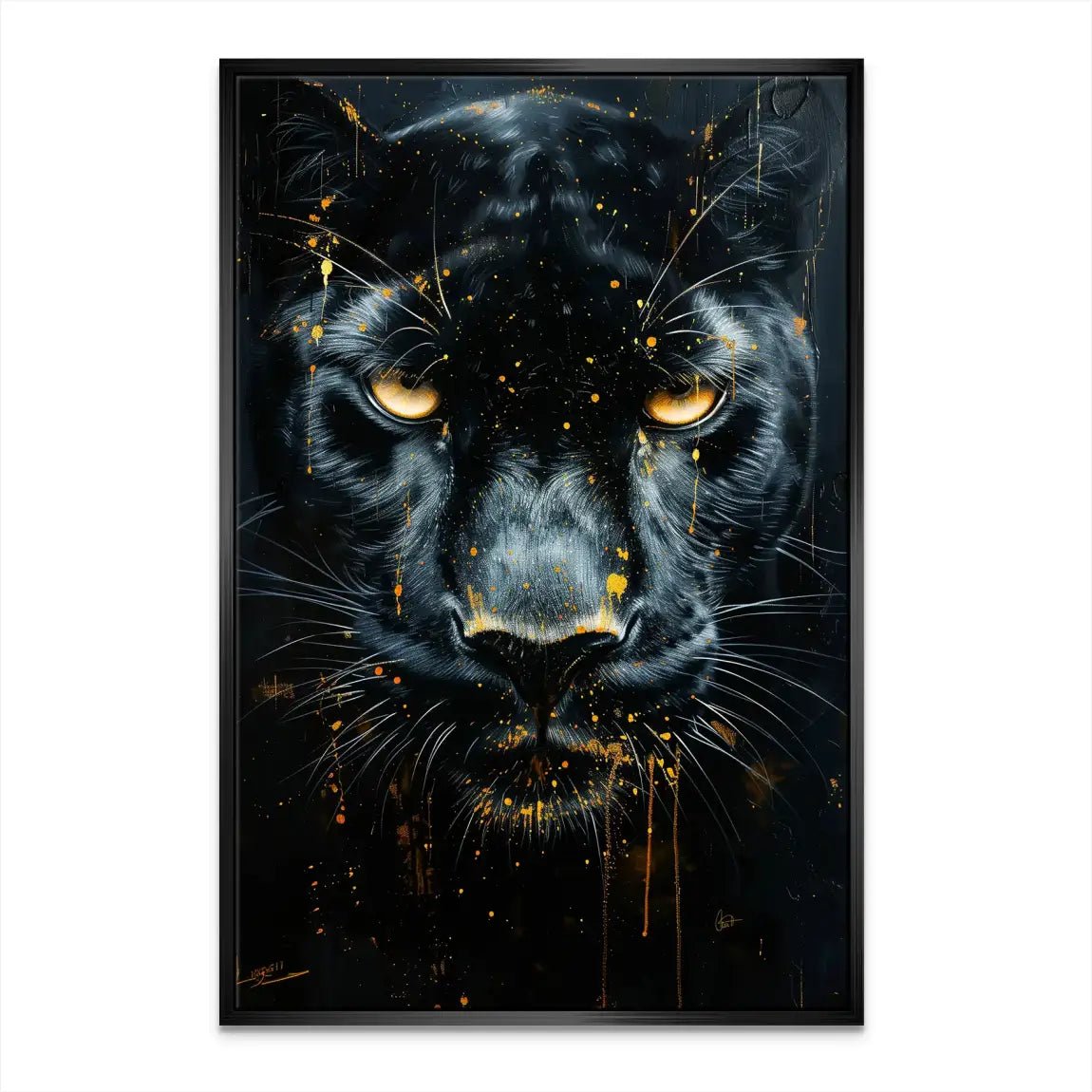 Black Panther Nr.2 Leinwand Bild INGALERIE