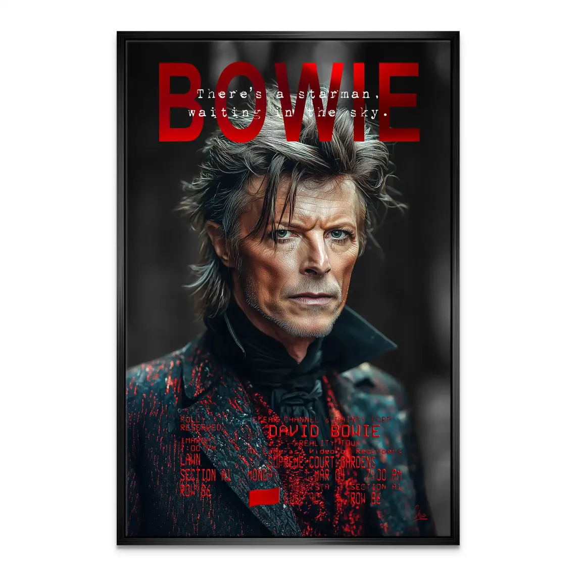 Bowie Starman Leinwand Bild