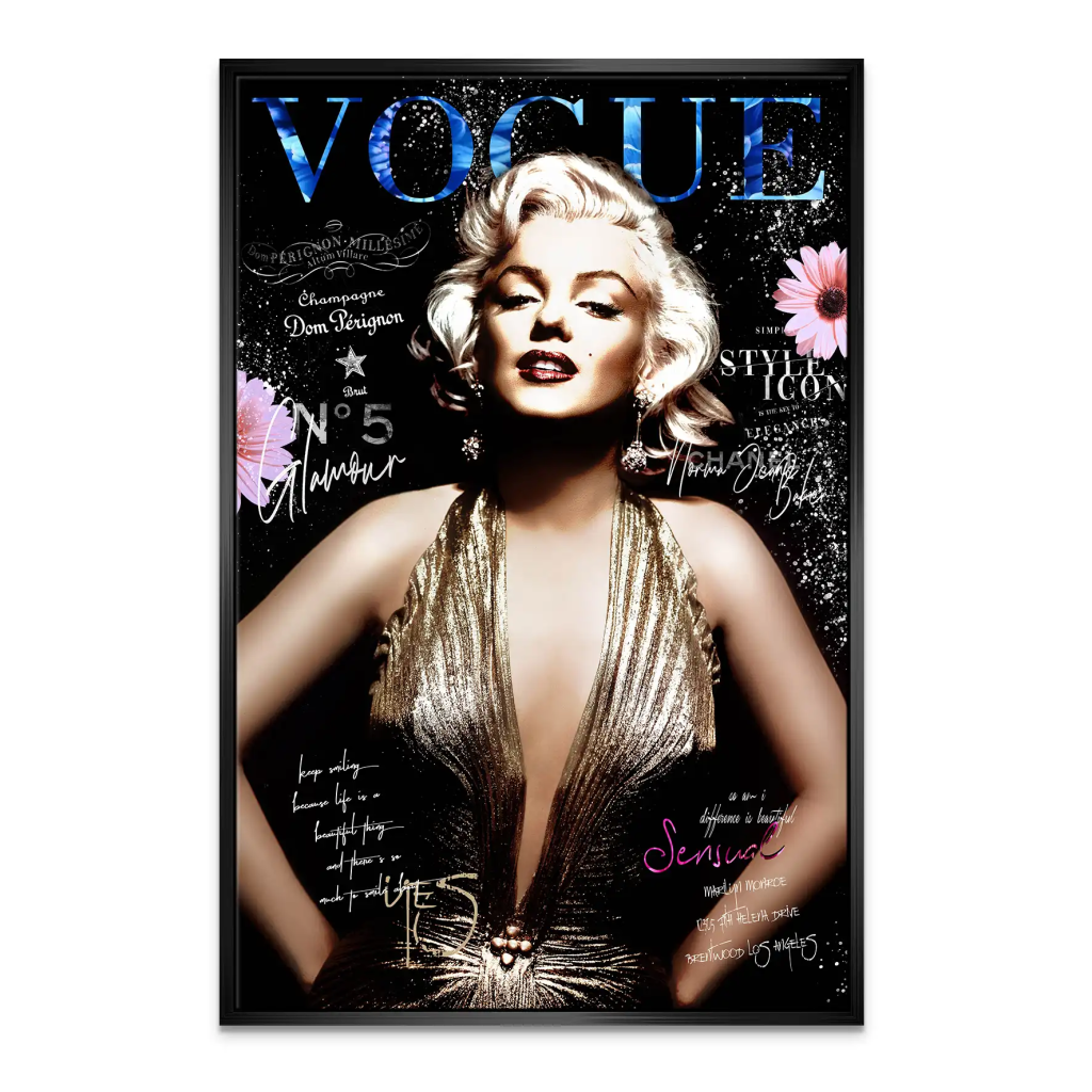 Marilyn Glamour Leinwand Bild INGALERIE
