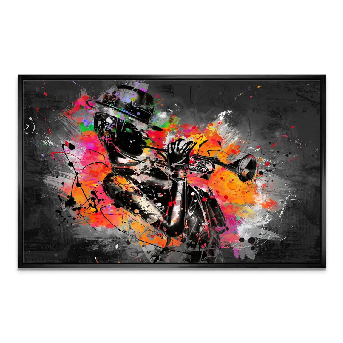 Jazzman Pop Style Leinwand Bild