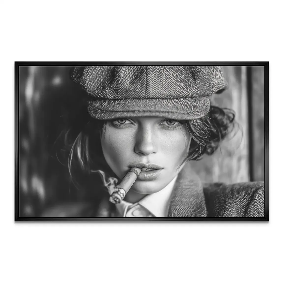 Rauchige Eleganz Leinwand Bild