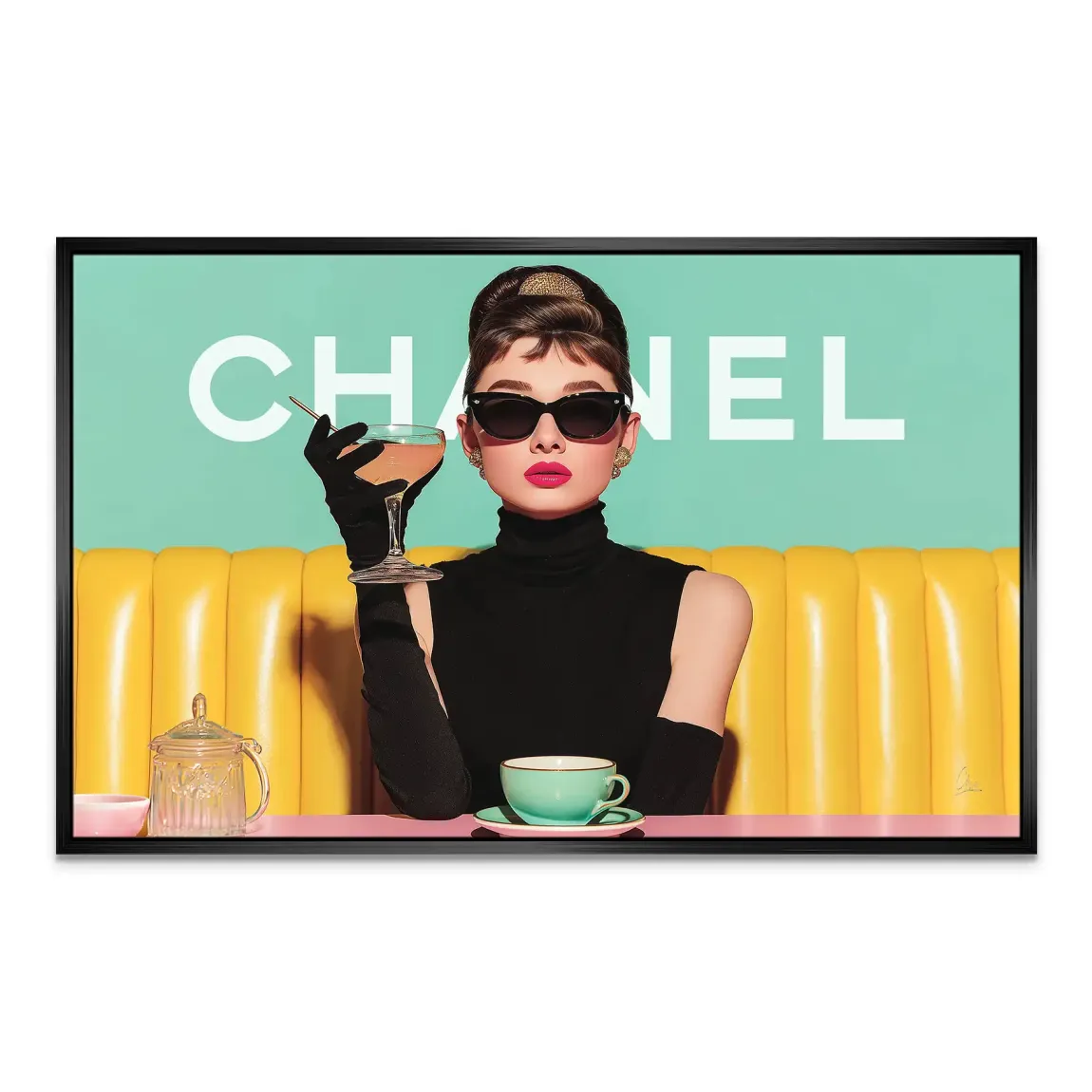 Audrey Hepburn de Luxe Leinwand Bild
