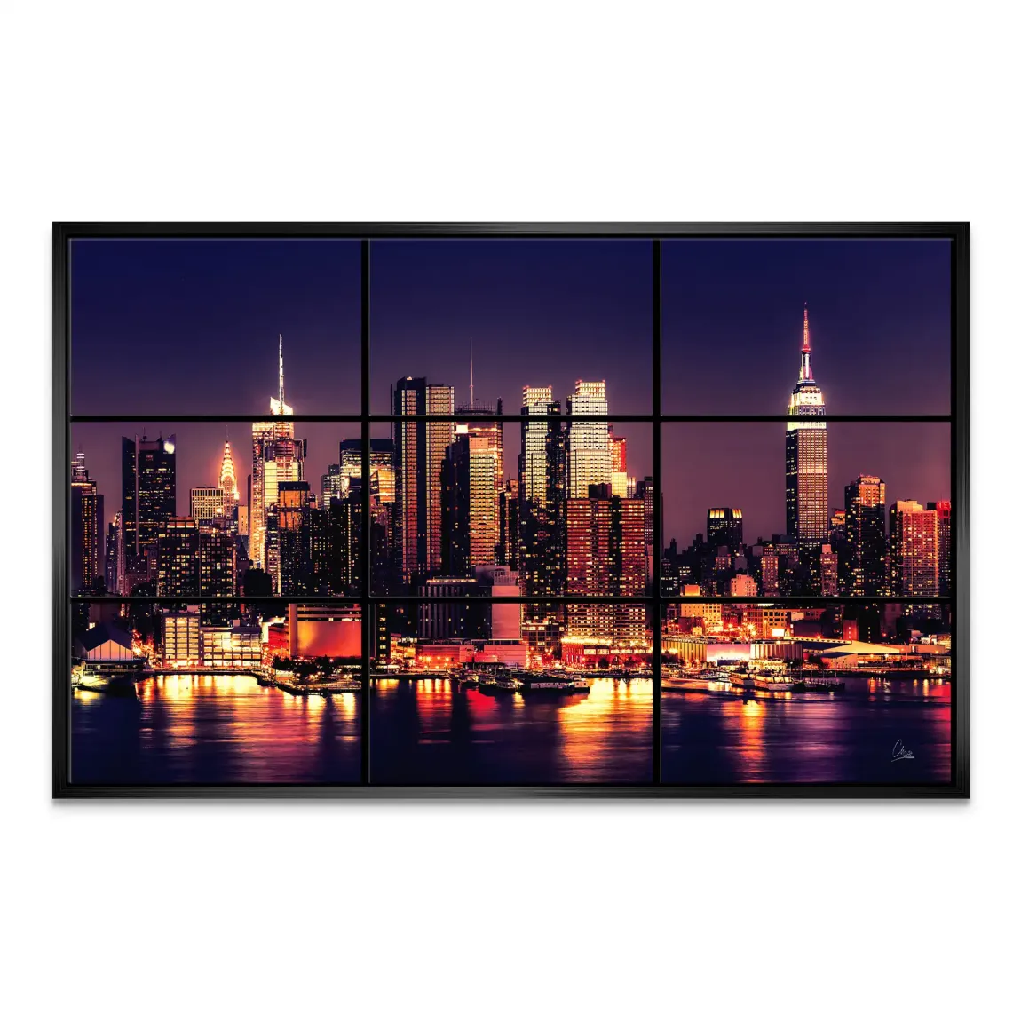 New York Skyline View Leinwand Bild