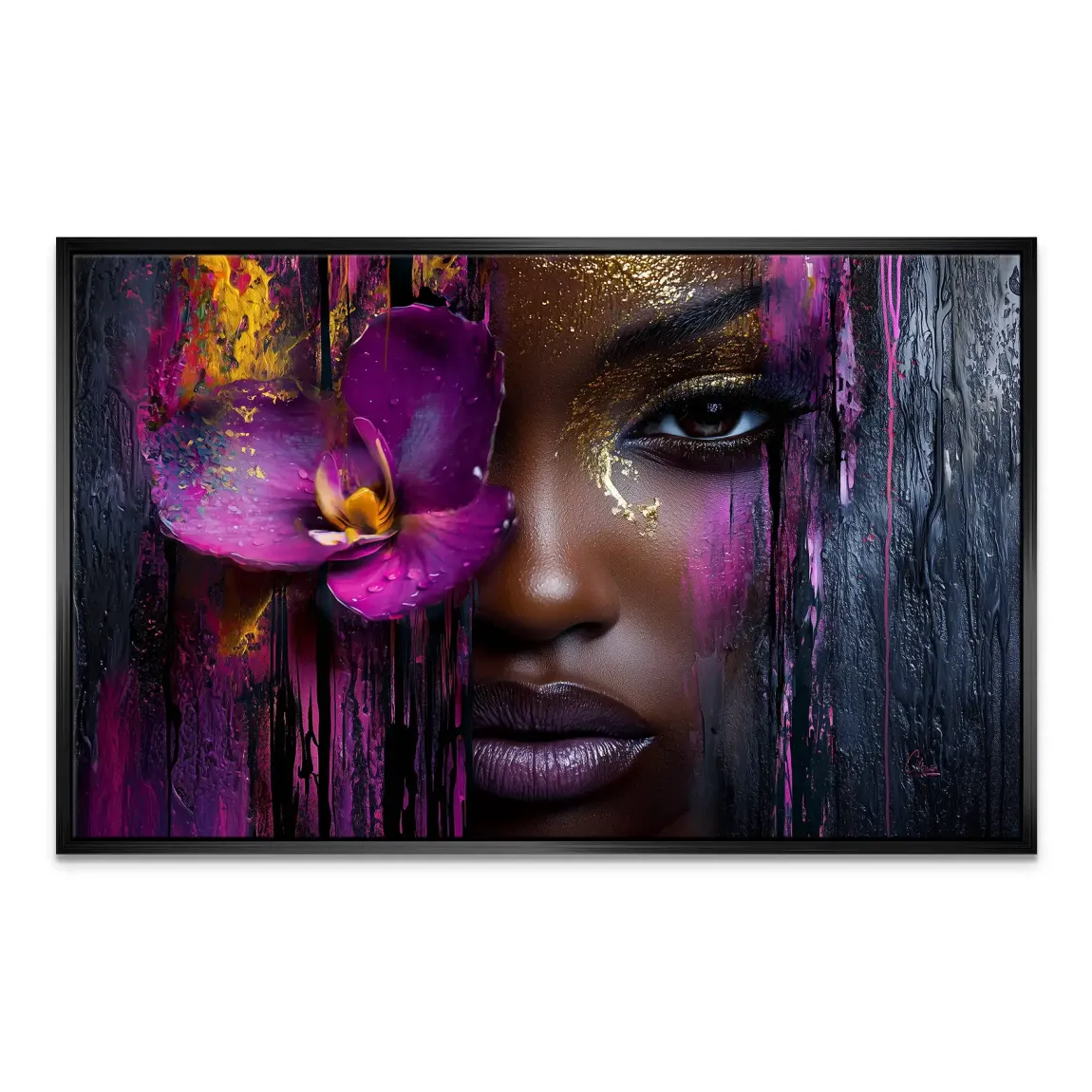 Orchideenzauber der Stille Leinwand Bild INGALERIE