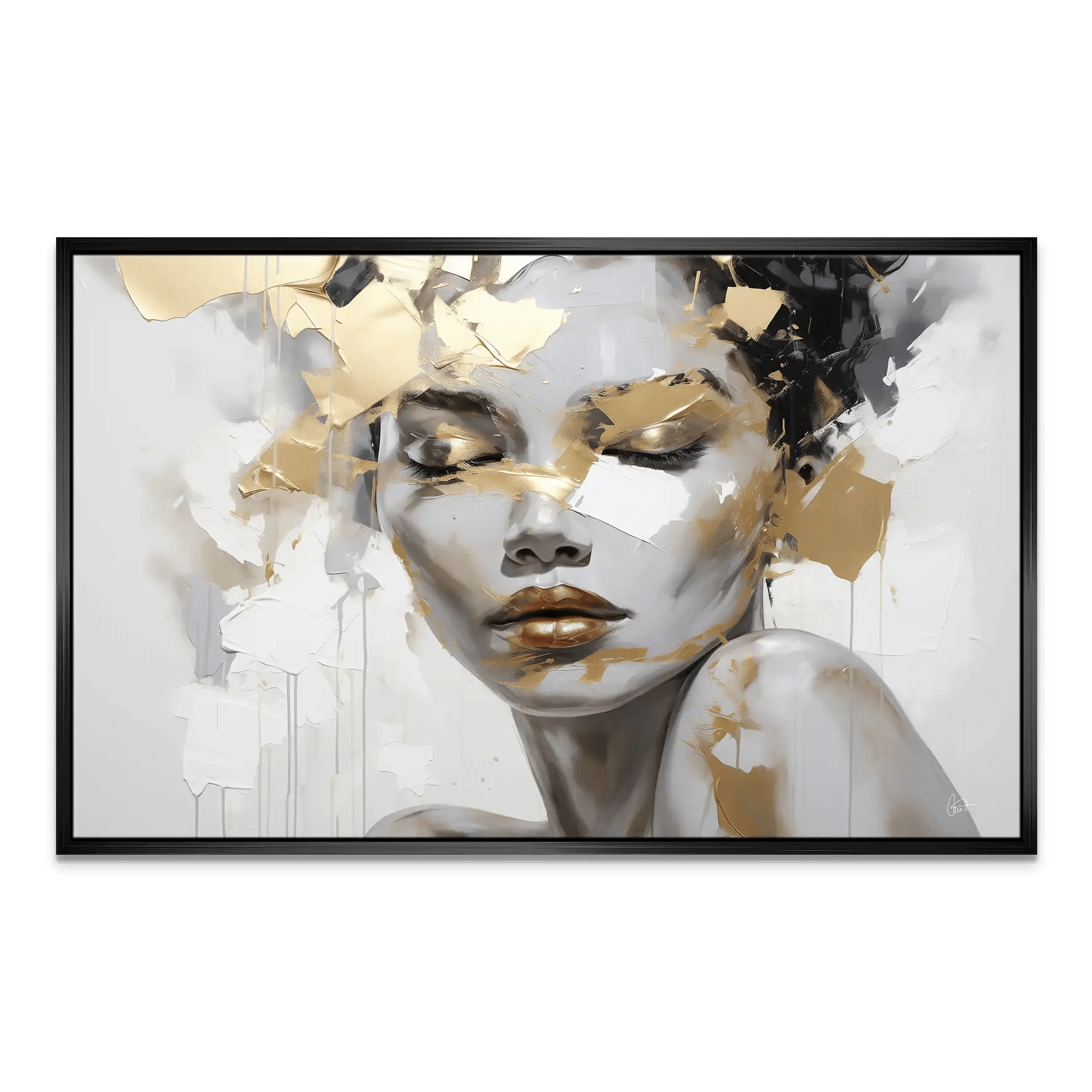 Golden Girl Nr.2 Leinwand Bild INGALERIE