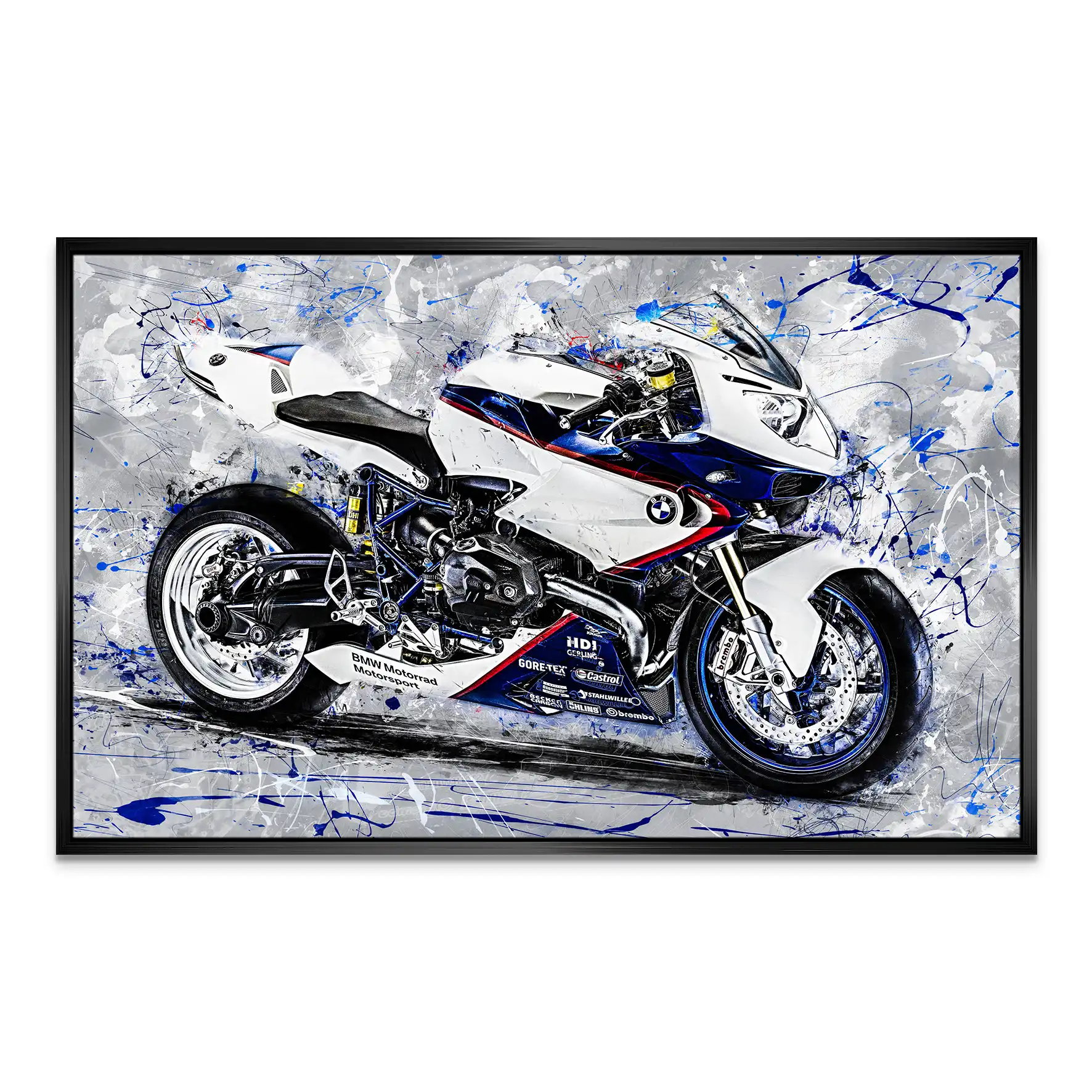 BMW HP2 Sport Abstrakt Leinwand Bild INGALERIE