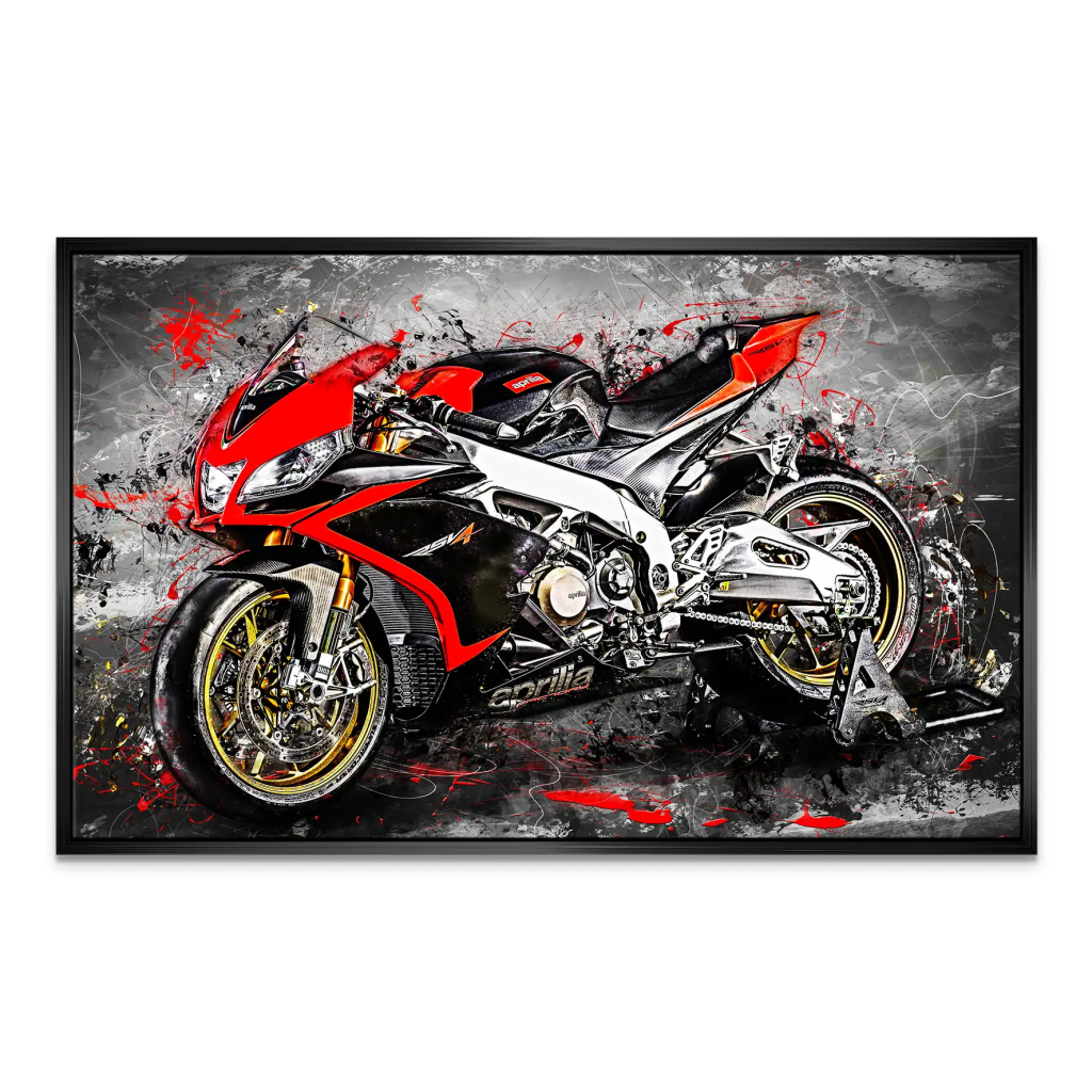 Aprilia RSV4 Abstrakt Leinwand Bild INGALERIE