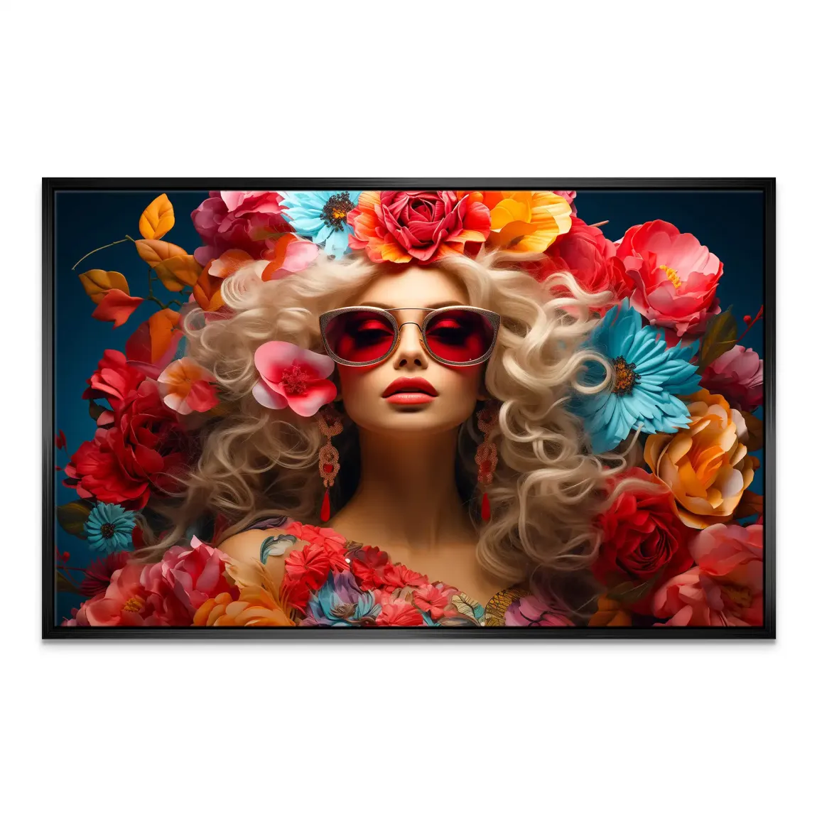 Flower Queen Leinwand Bild