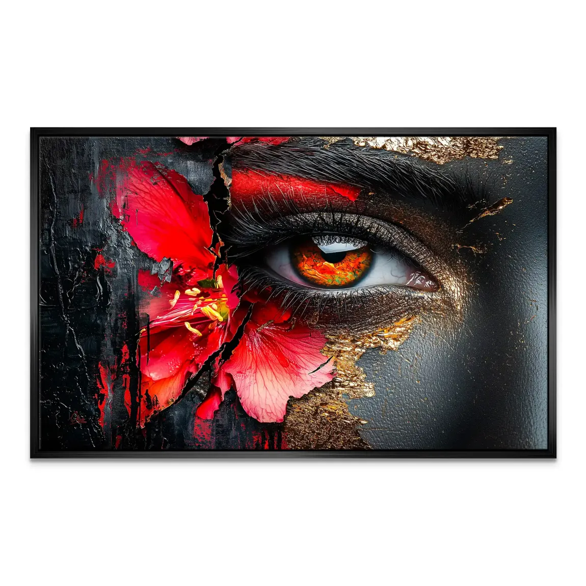 Flammenblick der Stille Leinwand Bild INGALERIE