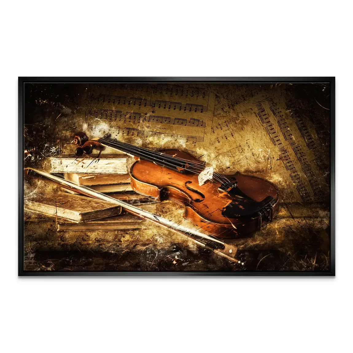 Golden Strings Melodie Leinwand Bild