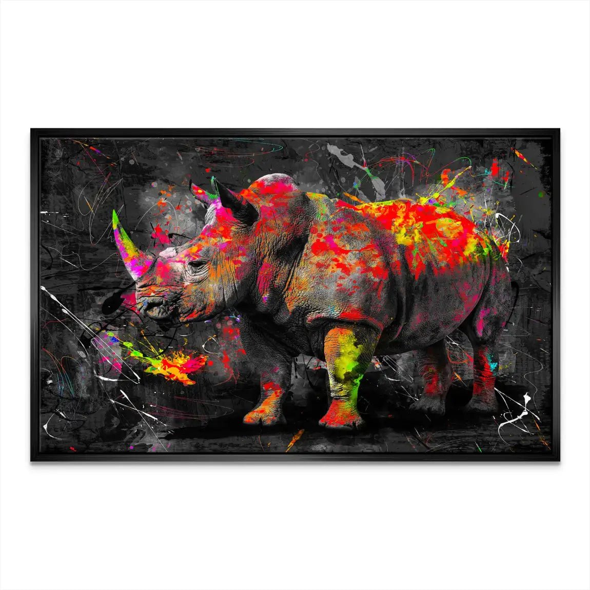Nashorn Abstrakt Nr.3 Leinwand Bild INGALERIE