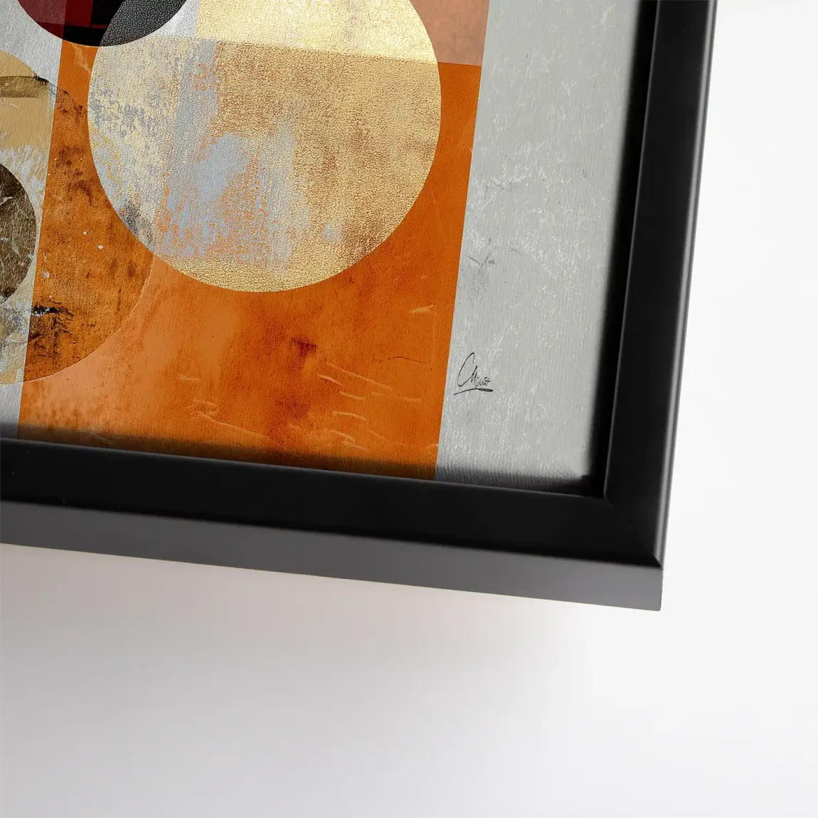 Golden Orbit Leinwand Bild