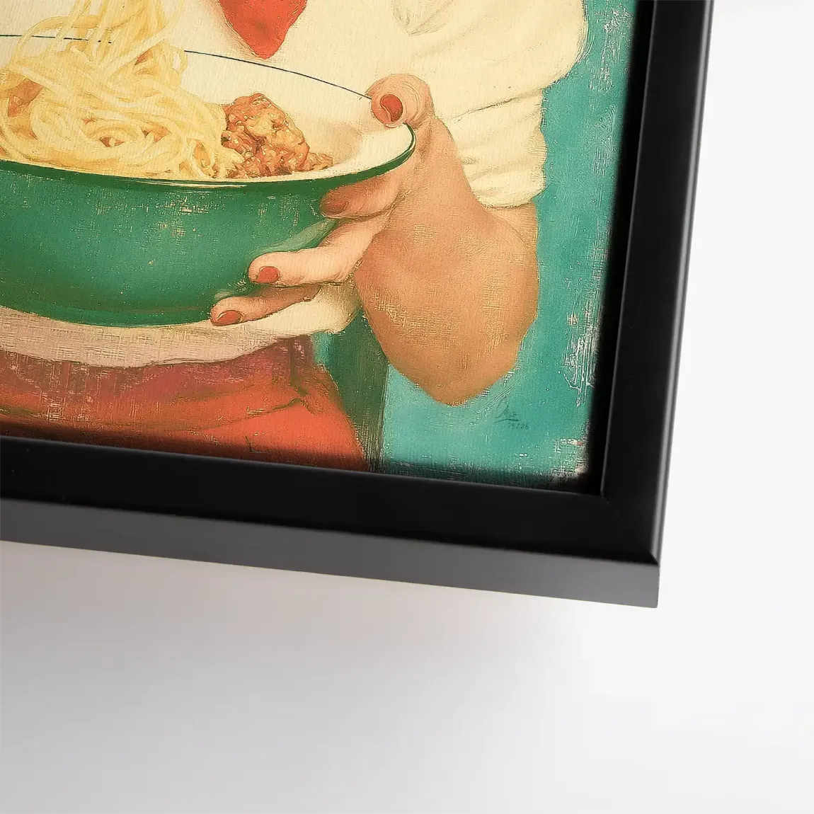 Marilyn Monroe Spaghetti Leinwand Bild