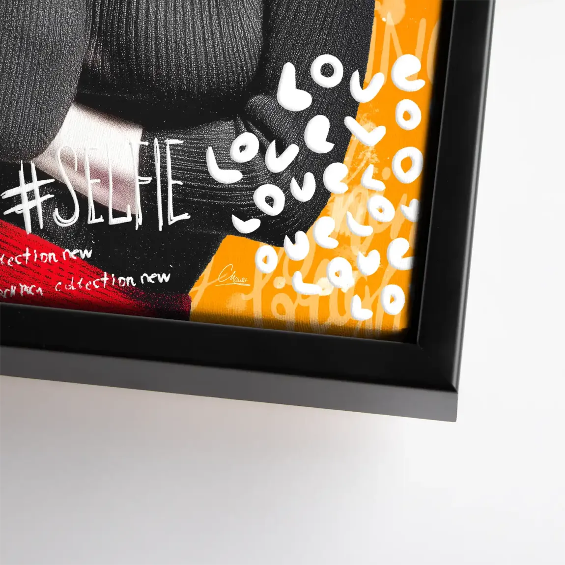 Marilyn Orange Kiss Pop Art Leinwand Bild