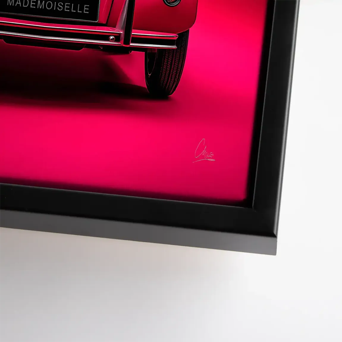Mademoiselle Chic 2CV Leinwand Bild