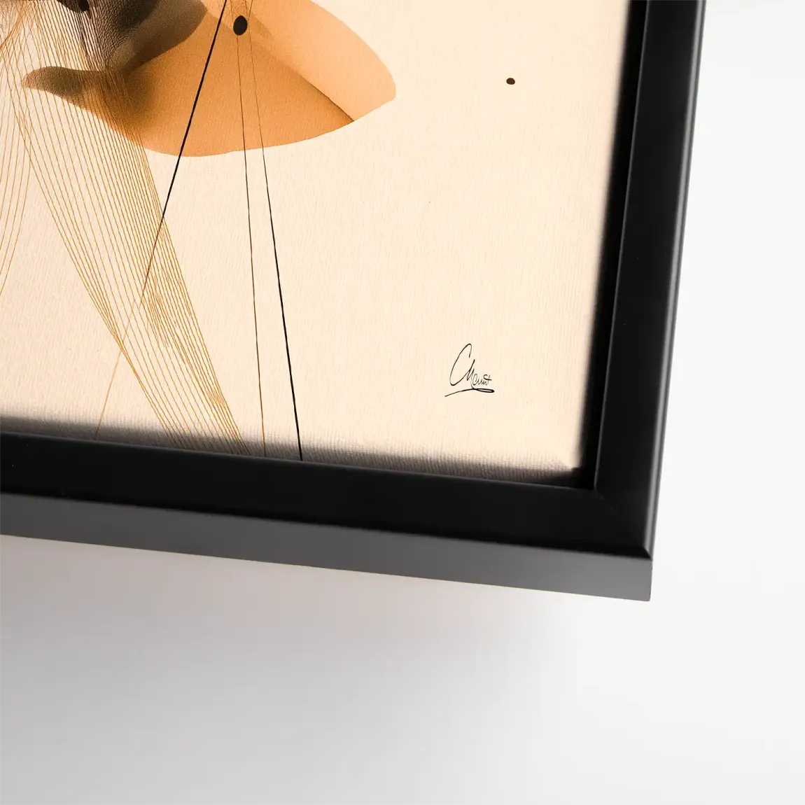 Amber Flow Harmony Leinwand Bild