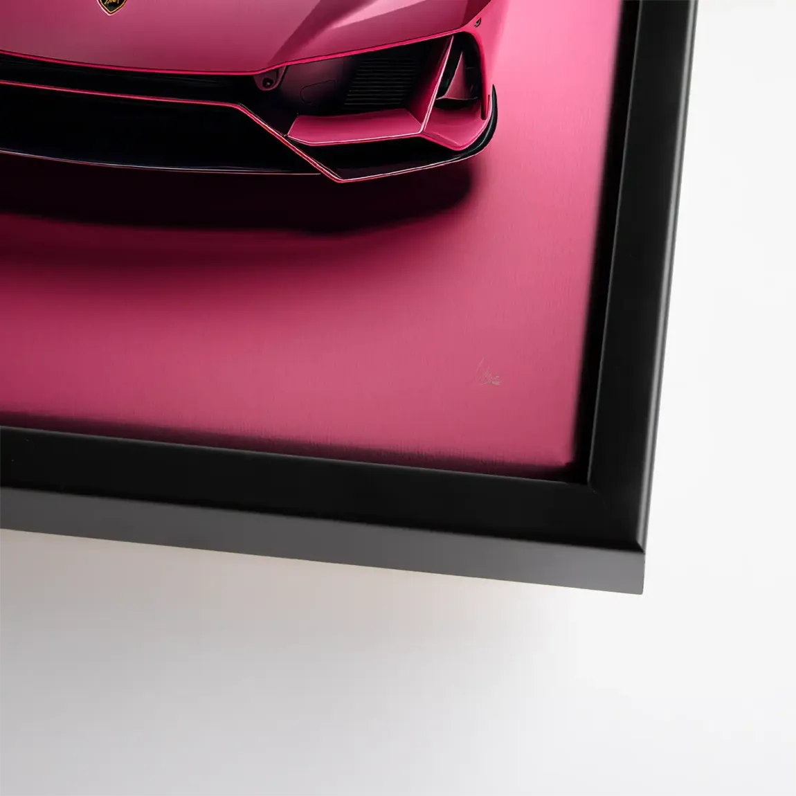 Pink Speed Lambo Leinwand Bild