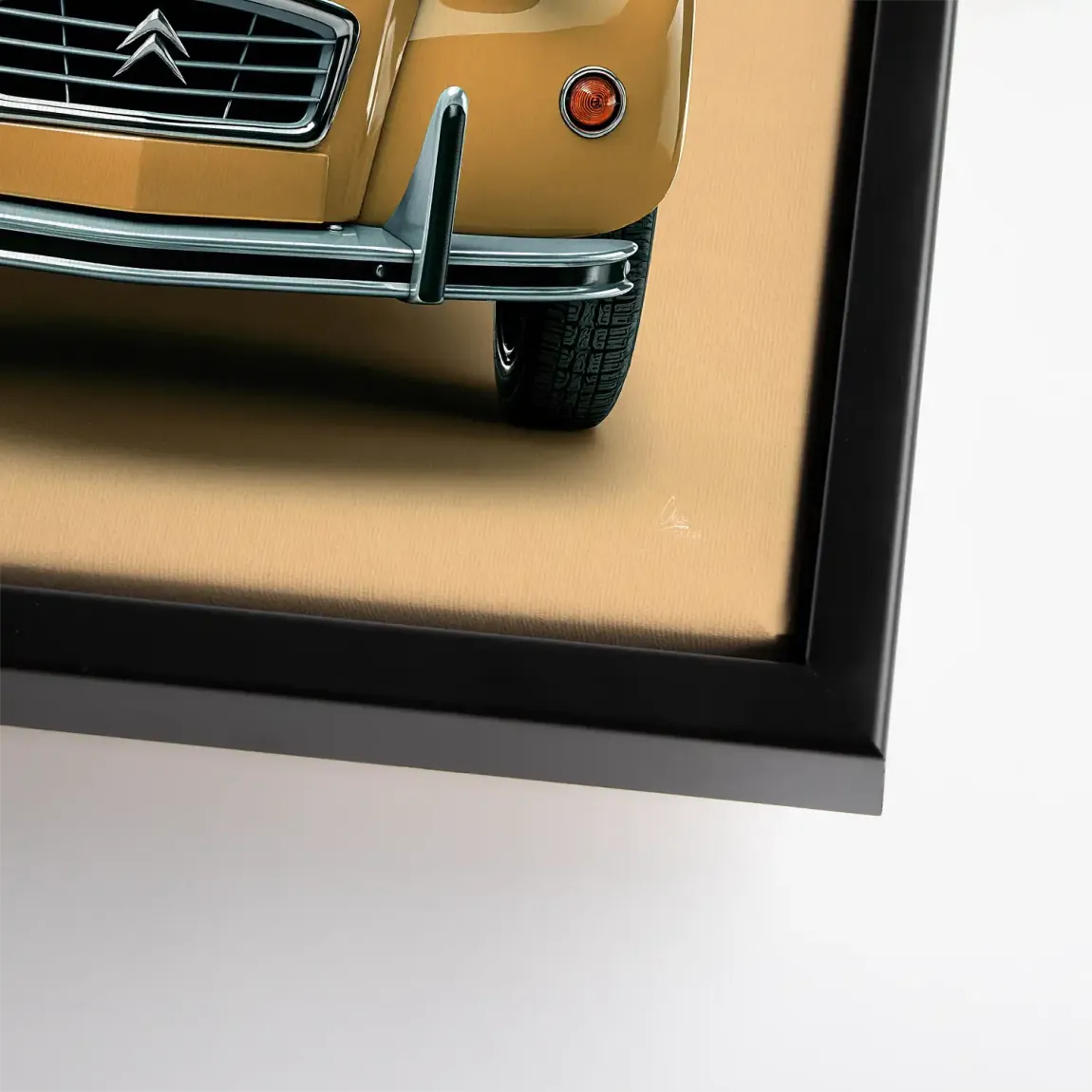 Citroen 2CV Voyage Leinwand Bild