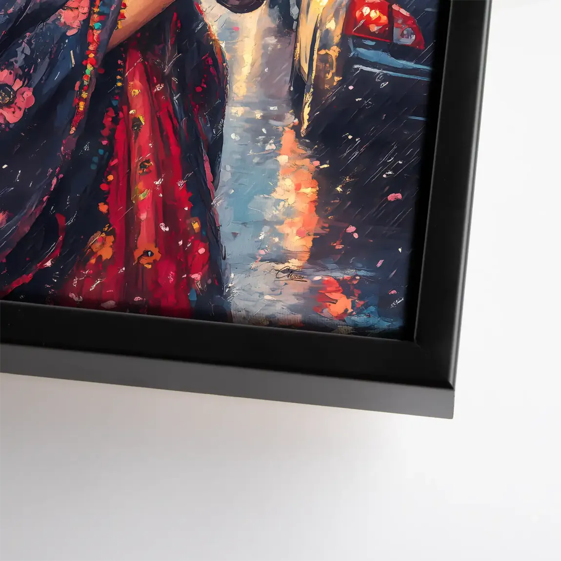 Frida im Abendregen Leinwand Bild INGALERIE