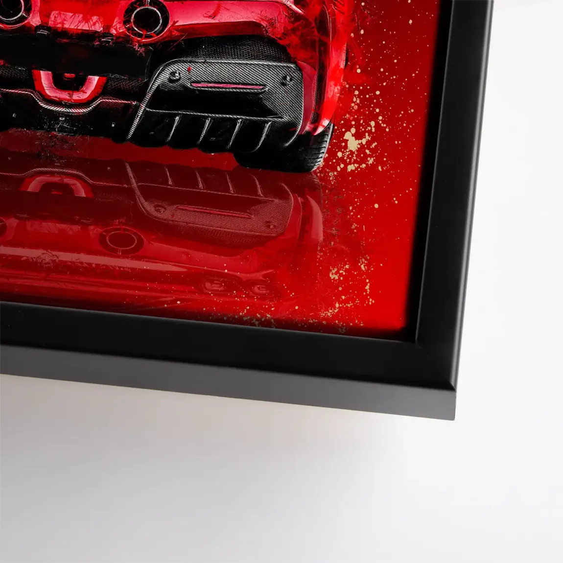 Ferrari Red Art Leinwand Bild