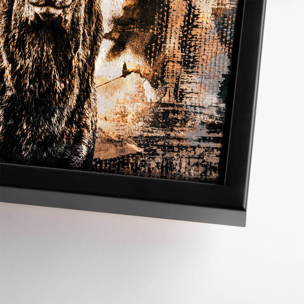 Hirsch Abstrakt Art Leinwand Bild